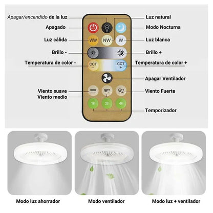 FOCO VENTILADOR Y AROMATIZANTE